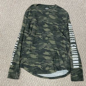Hollister camo long sleeve